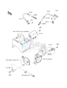 KRF 750 F [TERYX 750 4X4 NRA OUTDOORS] (F8F) F8F drawing IGNITION SYSTEM