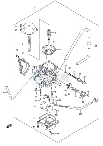 LT-F400 (P3-P28) drawing CARBURETOR