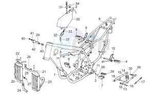 RX 125 (eng. 122cc) drawing Frame