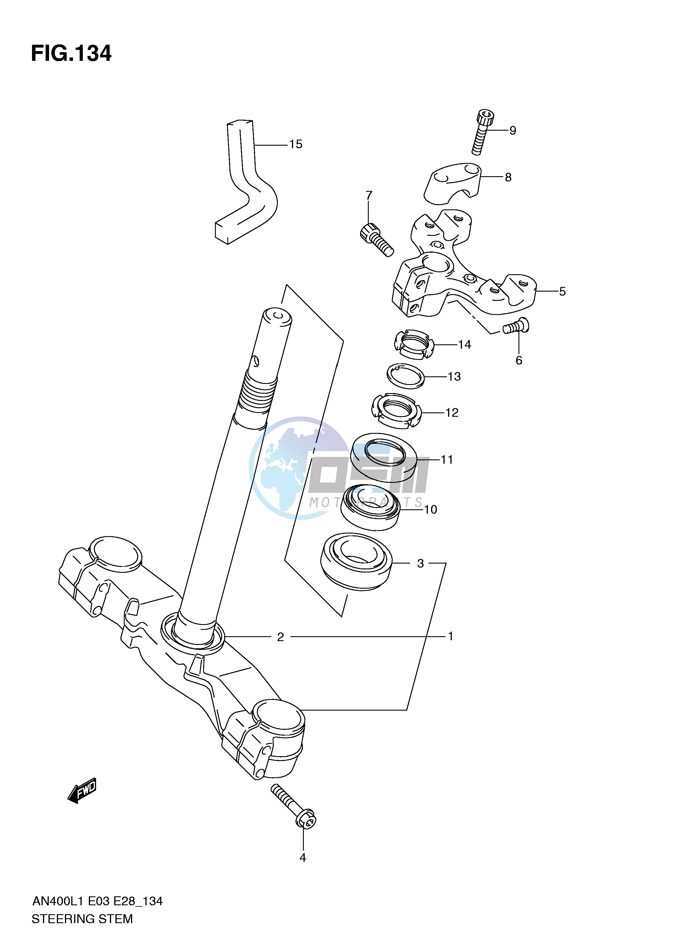 STEERING STEM (AN400L1 E3)