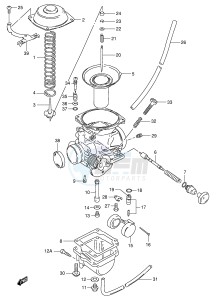 TU250X (E2) drawing CARBURETOR