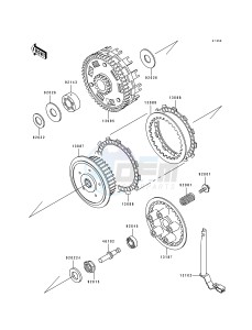 ZX 600 D [NINJA ZX-6] (D2-D4) [NINJA ZX-6] drawing CLUTCH