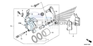 AFS1102SHC drawing FRONT BRAKE CALIPER