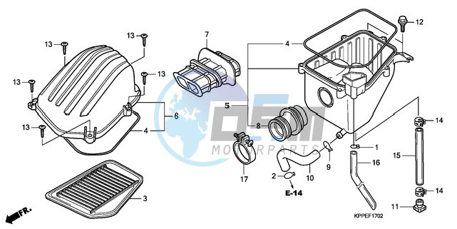 AIR CLEANER (CBR125RW7/RW9/RWA)