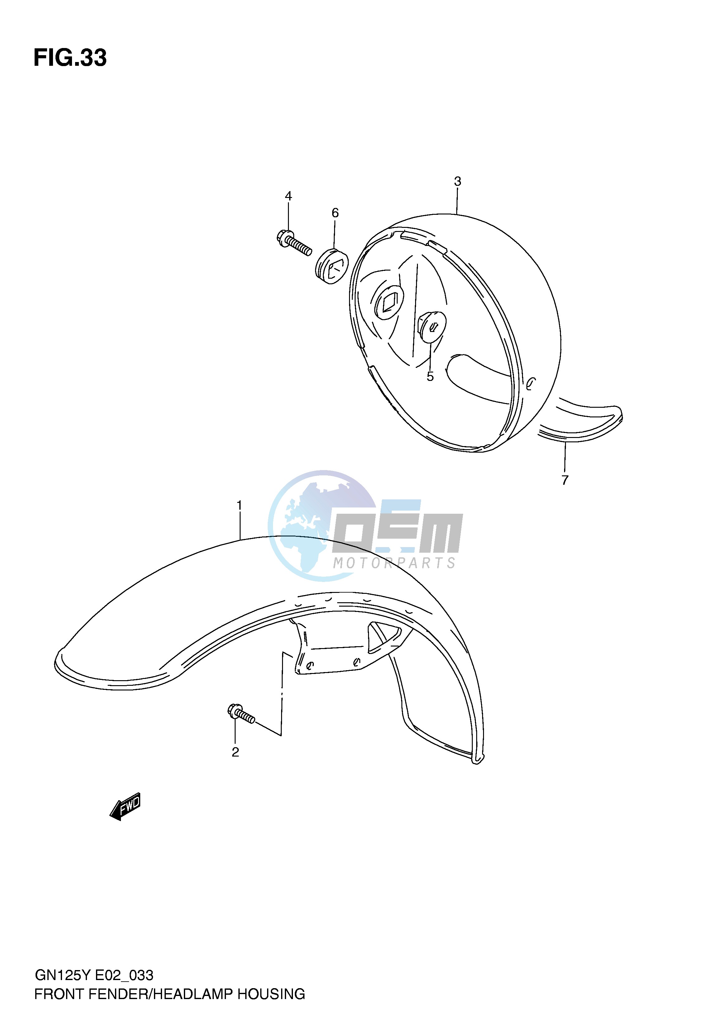 FRONT FENDER - HEADLAMP HOUSING