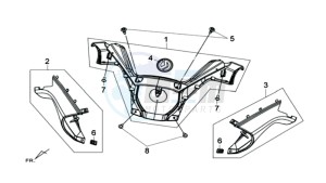 MAXSYM 600 I ABS EXECUTIVE EURO4 L7 drawing COWLING HANDLEBAR