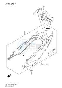 GSF-1250S ABS BANDIT EU drawing SEAT TAIL COVER