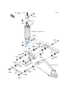 NINJA ZX-6R ZX600RFF FR GB XX (EU ME A(FRICA) drawing Suspension