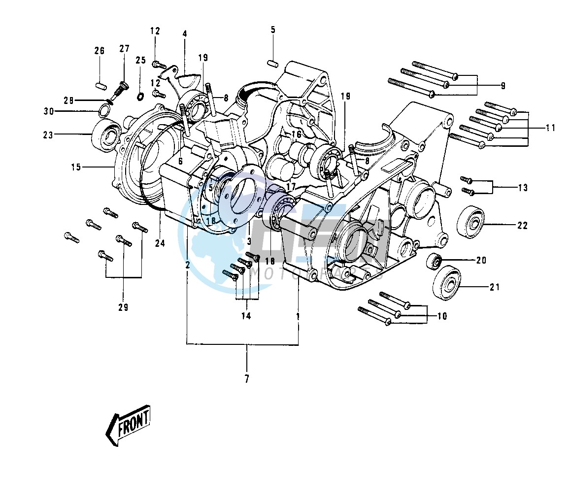 CRANKCASE -- 70-73- -