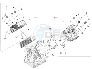 California 1400 Touring ABS 1380 drawing Cylinder head - valves