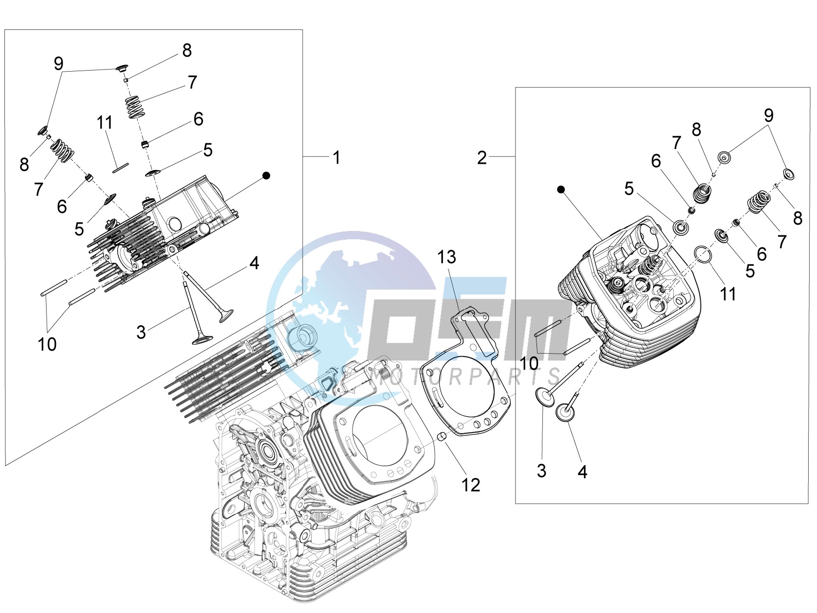 Cylinder head - valves