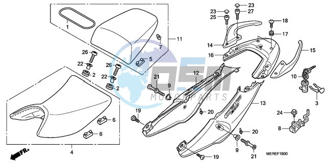 SEAT/SEAT COWL