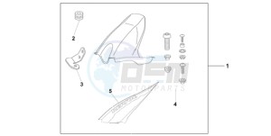 CBR1000RR9 Europe Direct - (ED / TRI) drawing HUGGER REPSOL REPLICA