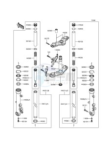 ER-6N ER650EFF XX (EU ME A(FRICA) drawing Front Fork