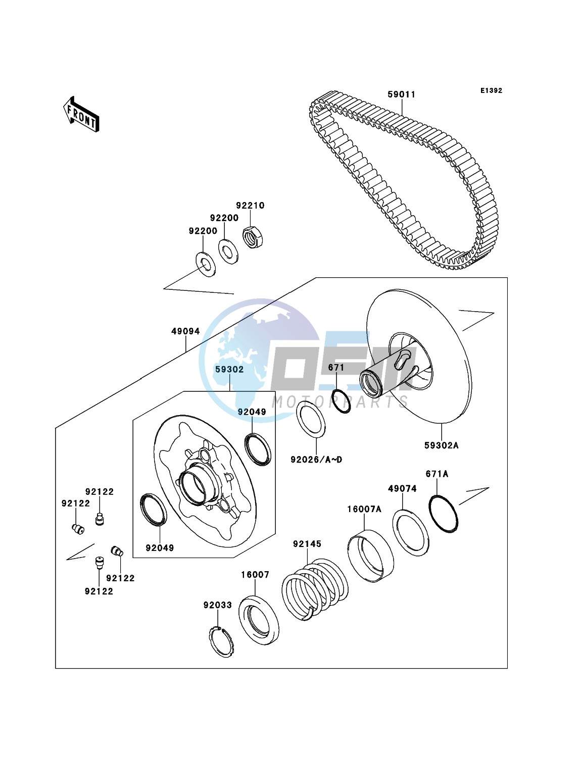 Driven Converter/Drive Belt