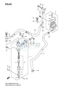 GSX1300BK (E2) drawing REAR MASTER CYLINDER (GSX1300BKK8 U2K8 K9 UFK9 L0 UFL0)