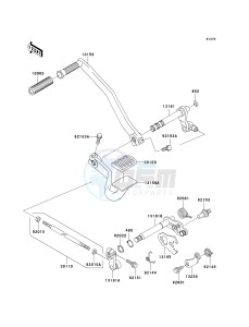 VN 1500 E [VULCAN 1500 CLASSIC] (E7) [VULCAN 1500 CLASSIC] drawing GEAR CHANGE MECHANISM