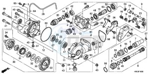 TRX500FED TRX500FE Europe Direct - (ED) drawing FRONT FINAL GEAR