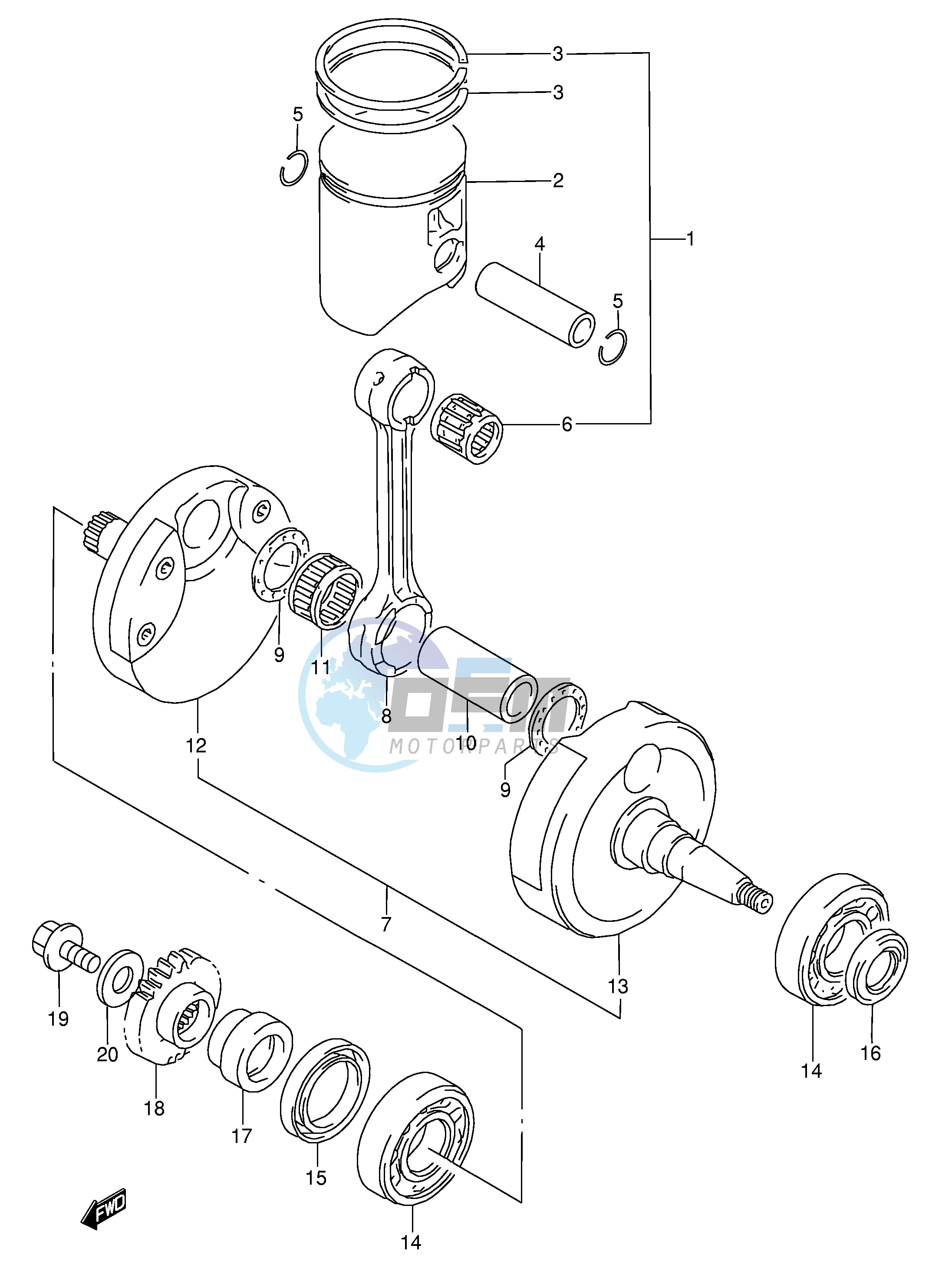 CRANKSHAFT (MODEL S T)