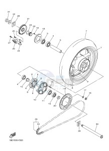 FZ8-NA 800 FZ8 (NAKED, ABS) (59P5) drawing REAR WHEEL