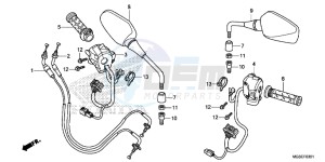 NC700SDC drawing SWITCH/ CABLE ( NC700SD)