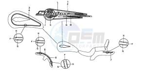 VT1100C drawing STRIPE/MARK (VT1100CV/CW)