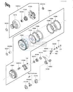 KLF 300 A [BAYOU 300] (A2) [BAYOU 300] drawing CLUTCH