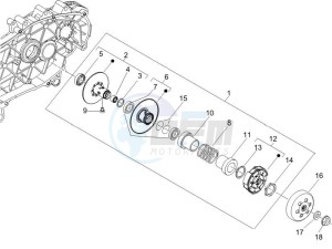 LXV 125 4T E3 drawing Driven pulley