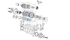 SENDA SM DRD RACING LTD - 50 CC VTHSR2D2B EU2 drawing GEAR BOX