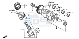 CB600F CB600F drawing CRANKSHAFT/PISTON