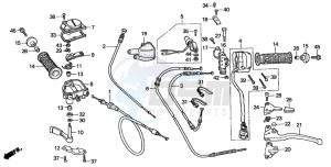 TRX350TM RANCHER S drawing SWITCH CABLE