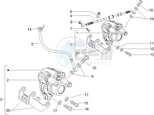 NRG 50 power DD drawing Brakes hose  - Calipers