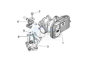 Beverly 500 drawing Throttle body