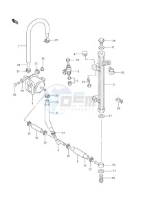 DF 70 drawing Fuel Injector (S/N 972016 to 2008)