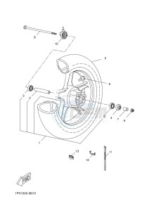 NS50 AEROX (1PH1 1PH1 1PH1) drawing FRONT WHEEL