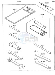 KSF 250 A [MOJAVE 250] (A8-A9) [MOJAVE 250] drawing OWNERS TOOLS