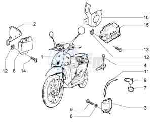 Liberty 125 la poste drawing Electrical device