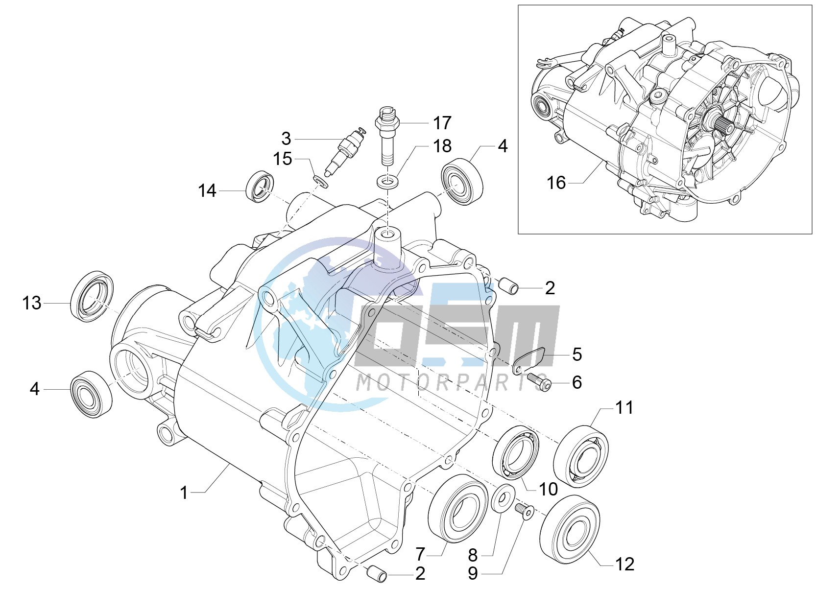 Transmission cage