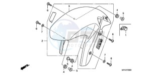 CB1000R9 Europe Direct - (ED) drawing FRONT FENDER