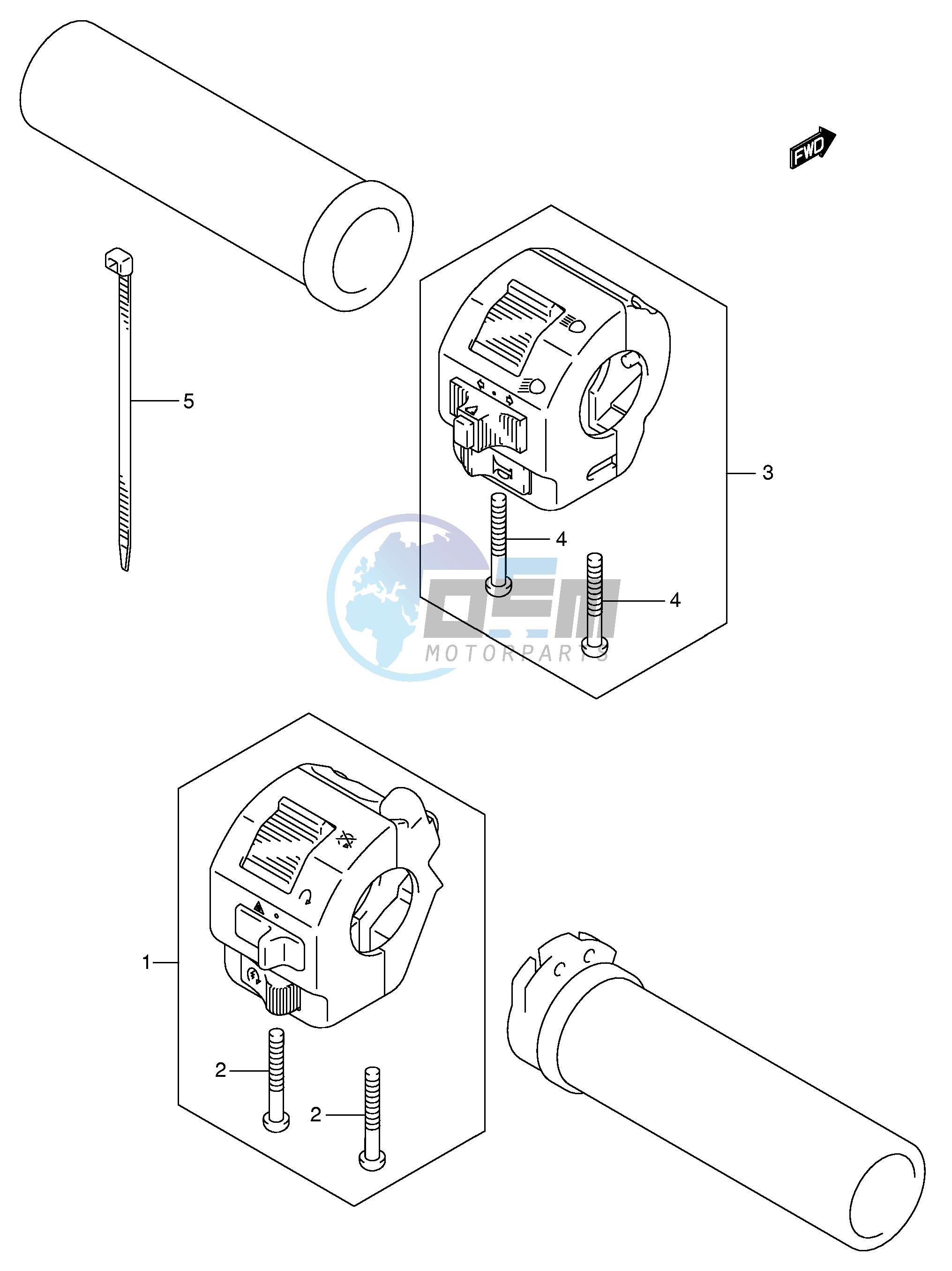 HANDLE SWITCH (MODEL K4 K5)