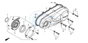 SES125 drawing LEFT CRANKCASE COVER