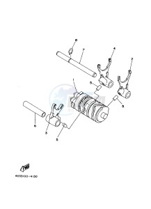 YZ85 YZ85LW (1SN4 1SN6 1SP4 1SP6) drawing SHIFT CAM & FORK