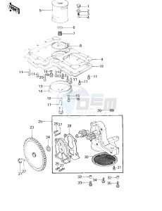 KZ 1000 D [Z1R] (D1) [Z1R] drawing OIL PAN_OIL PUMP_OIL FILTER -- 78 D1- -