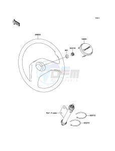 MULE_610_4X4 KAF400AFF EU drawing Steering Wheel