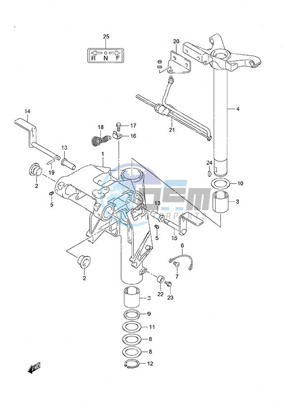 Swivel Bracket Gas Assist Tilt