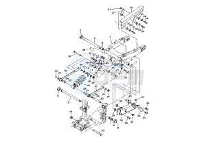 XV WARRIOR 1700 drawing REAR ARM