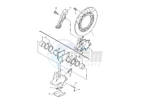 XJR-XJR SP 1300 drawing REAR BRAKE CALIPER