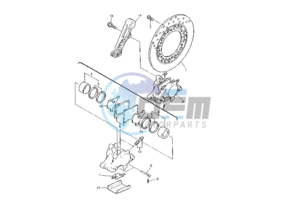 REAR BRAKE CALIPER