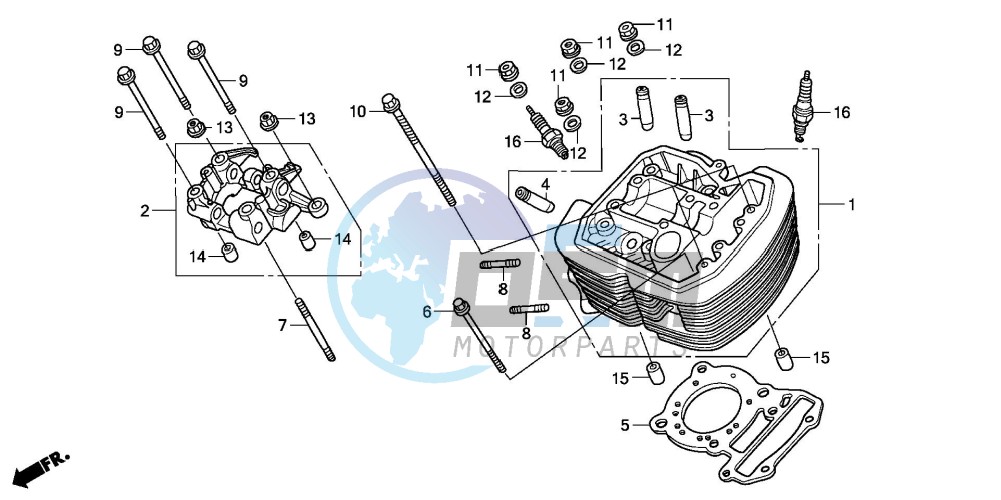 FRONT CYLINDER HEAD