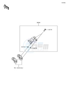 VERSYS 1000 KLZ1000BHF XX (EU ME A(FRICA) drawing Accessory(GPS Navi Bracket)